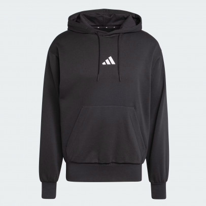 Мужская толстовка adidas Sportswear Essentials Feelcozy Fleece Hoodie JE3807 - черная