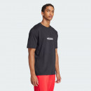 Мужская футболка adidas Sportswear Essentials Linear Single JE8993 - черная
