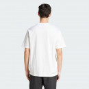 Мужская футболка adidas Sportswear Essentials Linear Single JE9000 - белая