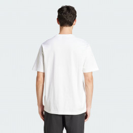 Мужская футболка adidas Sportswear Essentials Linear Single JE9000 - белая
