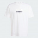 Мужская футболка adidas Sportswear Essentials Linear Single JE9000 - белая