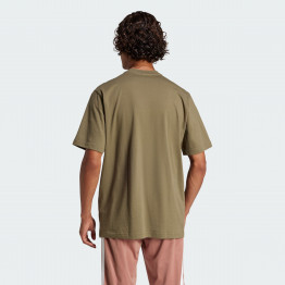 Мужская футболка adidas Sportswear Essentials Linear Single JE9001 - зеленая