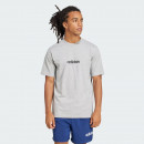 Мужская футболка adidas Sportswear Essentials Linear Single JE9002 - серая