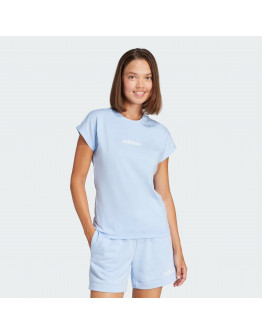 Женская футболка adidas Sportswear Linear JG8660 - синяя