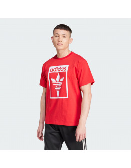 Футболка adidas Originals Trefoil Torch JJ1219 - красная