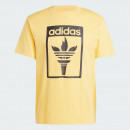 Футболка adidas Originals Trefoil Torch JJ1220 - желтая