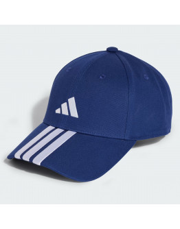 Кепка с козырьком unisex adidas Sportswear 3-Stripes New Logo Baseball JP0384 - синяя