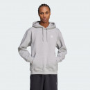 Мужская толстовка adidas Originals Trefoil Essentials Loose Hoodie JV6057 - серая