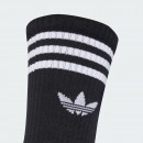 Носки унисекс adidas Originals 3-Stripies Crew 3 Pairs JV7402 - черные