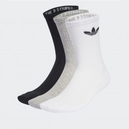 Носки unisex adidas Originals 3-Stripies High Crew 3 Пары JV7416 - белые