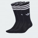 Носки унисекс adidas Originals 3-Stripies High Crew 3 Pairs JV7417 - черные