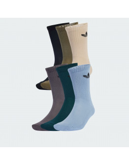 Универсальные носки adidas Originals Trefoil Cushion Crew Socks 6 Pairs JY2680 - мультicolor