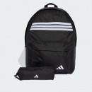 Рюкзак adidas Sportswear Classic 3-Stripes Horizontal JZ3321 - черный