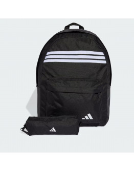 Рюкзак adidas Sportswear Classic 3-Stripes Horizontal JZ3321 - черный