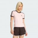 Женская футболка adidas Originals 3-Stripes Slim KC9016 - розовая