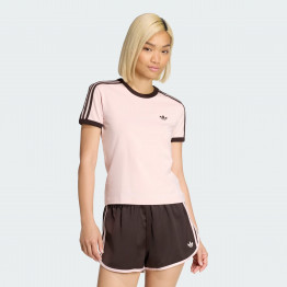 Женская футболка adidas Originals 3-Stripes Slim KC9016 - розовая