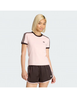 Женская футболка adidas Originals 3-Stripes Slim KC9016 - розовая