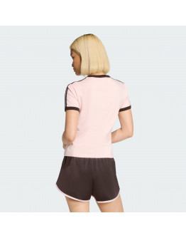 Женская футболка adidas Originals 3-Stripes Slim KC9016 - розовая
