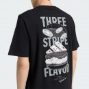 Мужская футболка adidas Sportswear Burger Flavor Graphic KT9724 - черная