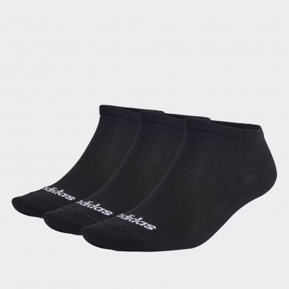 Носки adidas Sportswear Thin Linear Low-Cut 3-Pairs IC1299 - черные