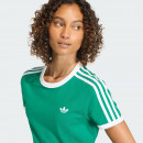 Женская футболка adidas Originals 3-Stripes Slim KD3681 - зеленая