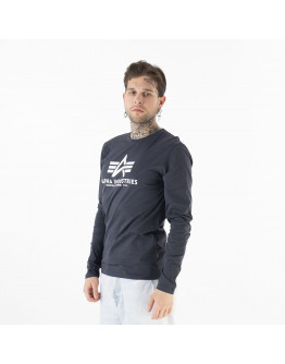 Футболка Alpha Industries Longsleeve Basic 10051002 - тёмно-синий