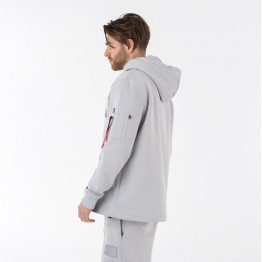 Худи Alpha Industries Patch Hoodie LF 136330666 - серый