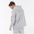 Худи Alpha Industries Patch Hoodie LF 136330666 - серый