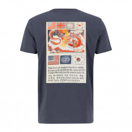 Футболка Alpha Industries USN Blood Chit T 2 136503136 - синяя