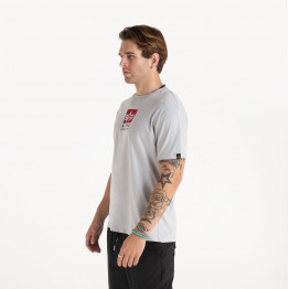 Футболка Alpha Industries Satin Logo 148513666 - серый