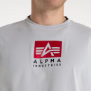 Футболка Alpha Industries Satin Logo 148513666 - серый
