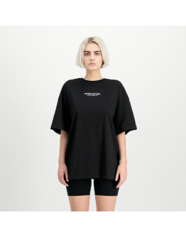 Футболка женская Alpha Industries Logo Backprint 15606203 - черная