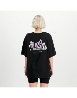 Футболка женская Alpha Industries Logo Backprint 15606203 - черная