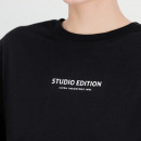 Футболка женская Alpha Industries Logo Backprint 15606203 - черная