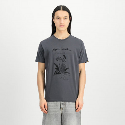 Мужская футболка Alpha Industries Hawaii 156525684 - серая