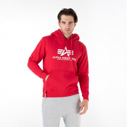 Толстовка Alpha Industries Basic Hoody 178312328 - красная