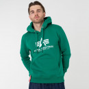 Худи Alpha Industries Basic Hoody 178312668 - зеленый
