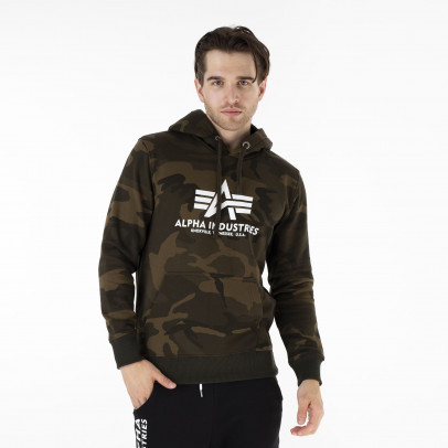 Кофта Alpha Industries Basic Hoody Camo 178312C239 - многоцветная