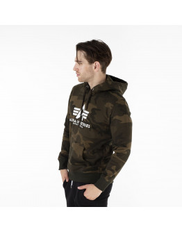 Кофта Alpha Industries Basic Hoody Camo 178312C239 - многоцветная