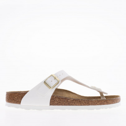 Женские шлепанцы Birkenstock Gizeh BF 1005300 - белые
