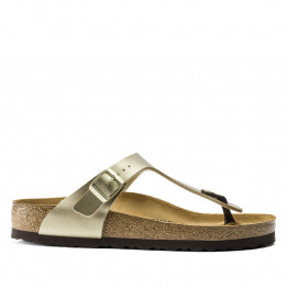 Женские шлепанцы Birkenstock Gizeh 1016108 - золотые