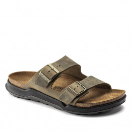Мужские шлепанцы Birkenstock Arizona Crosstown 1018463 - коричневые