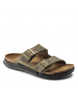 Мужские шлепанцы Birkenstock Arizona Crosstown 1018463 - коричневые