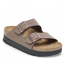 Женские шлепанцы Birkenstock Arizona PAP Flex Platform 1027417 - коричневые