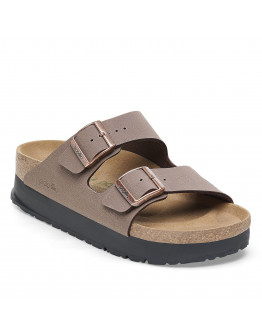 Женские шлепанцы Birkenstock Arizona PAP Flex Platform 1027417 - коричневые