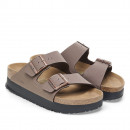 Женские шлепанцы Birkenstock Arizona PAP Flex Platform 1027417 - коричневые