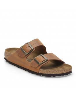 Мужские шлепанцы Birkenstock Arizona 1028272 - коричневые