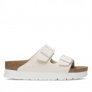 Женские шлёпанцы Birkenstock Arizona PAP Flex Platform 1029127 - бежевые