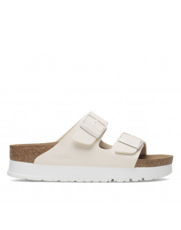 Женские шлёпанцы Birkenstock Arizona PAP Flex Platform 1029127 - бежевые