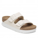 Женские шлёпанцы Birkenstock Arizona PAP Flex Platform 1029127 - бежевые
